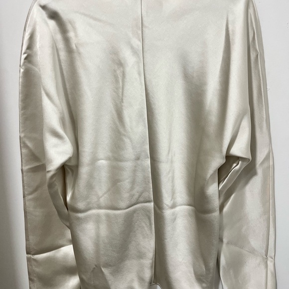 Satin V-Neck Blouse - Picture 12 of 12